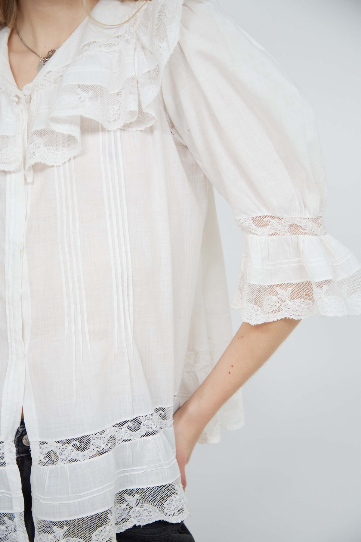 Antique lace shirt