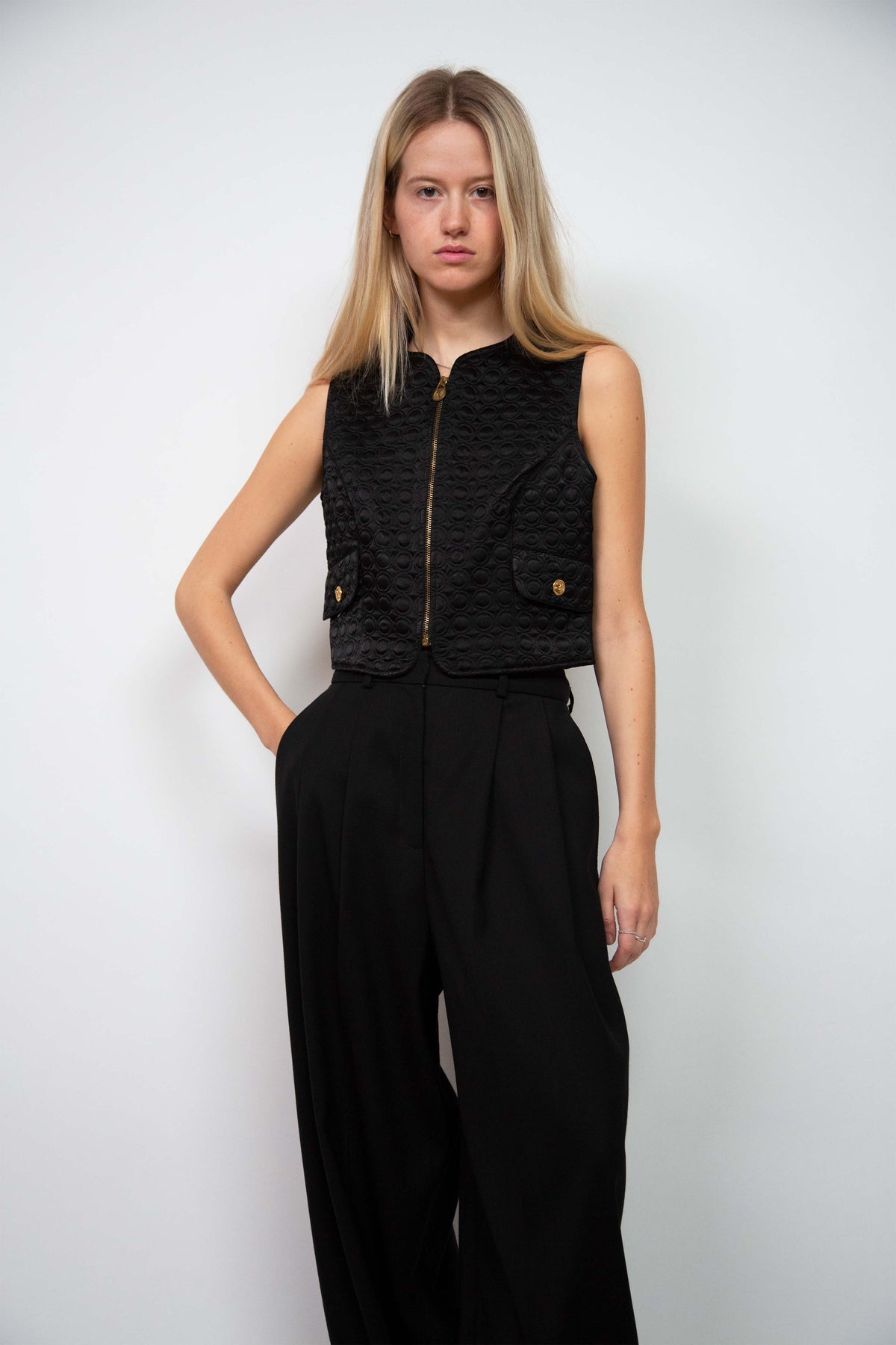 Versace quilted vest