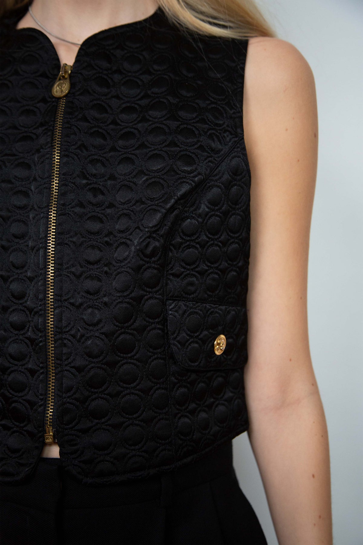 Versace quilted vest