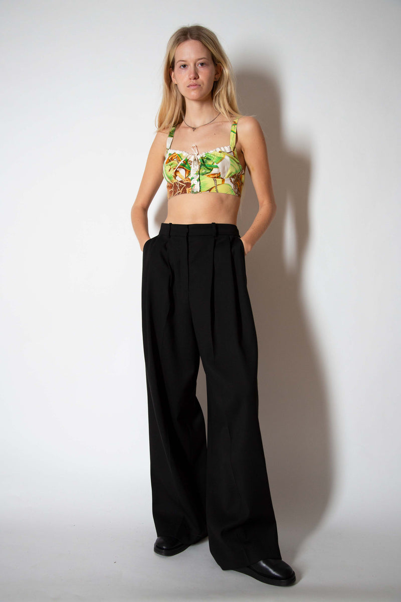 Hermes silk bustier