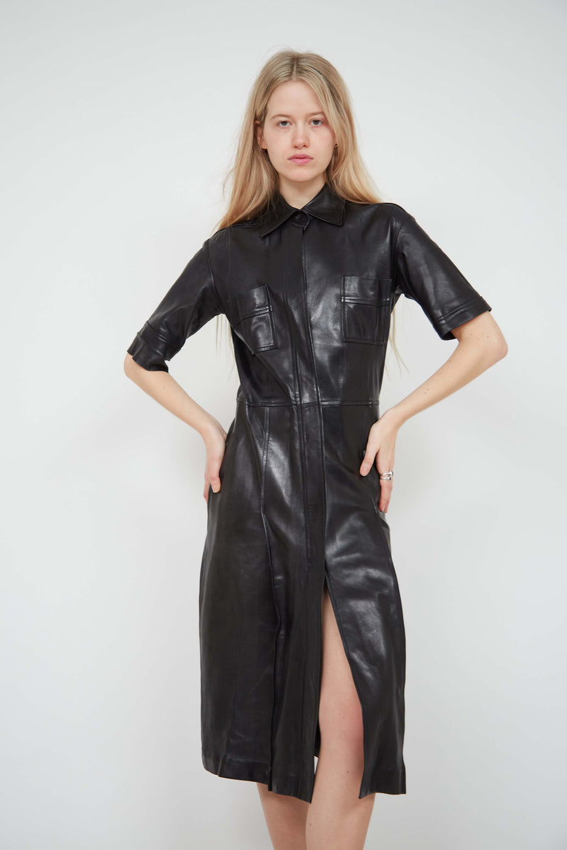 Yves Saint Laurent leather dress