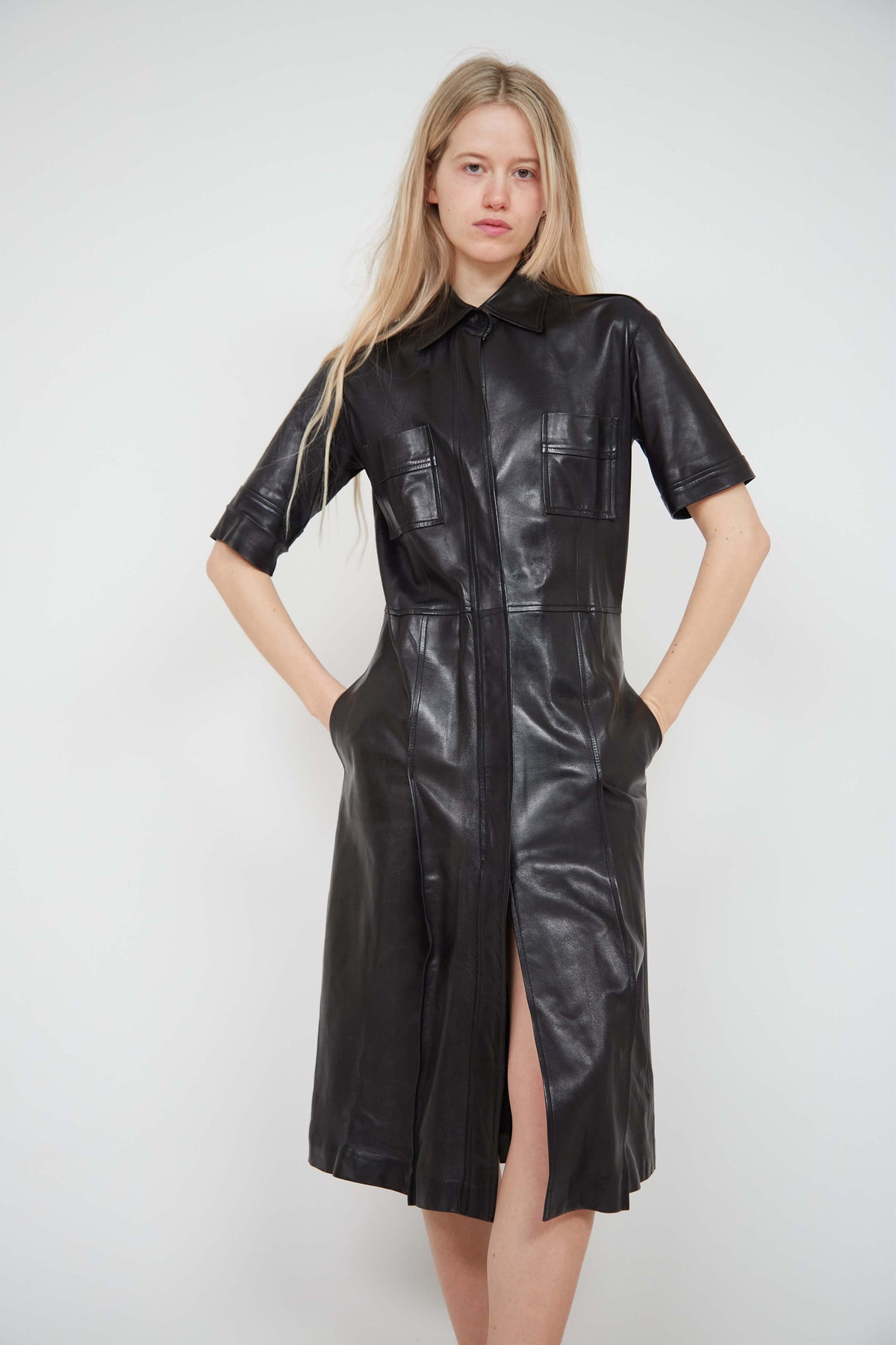Yves Saint Laurent leather dress