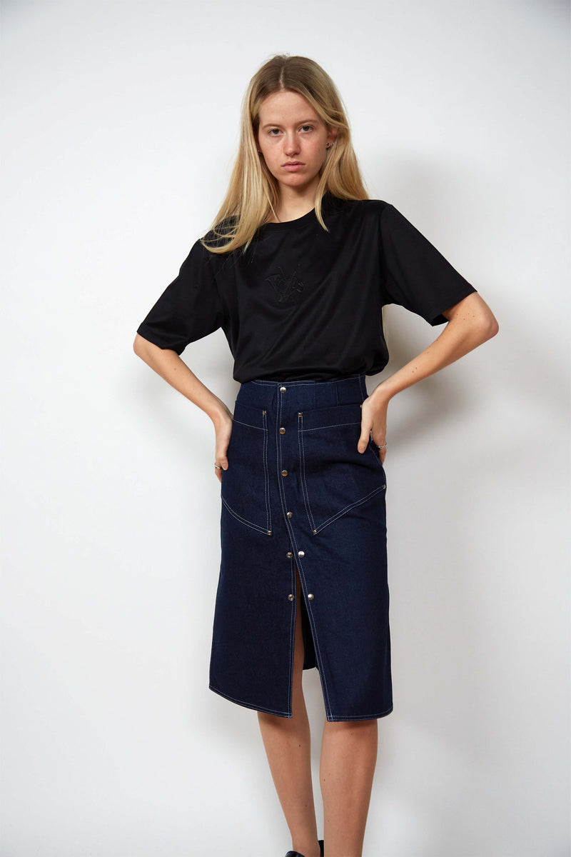 Thierry Mugler denim skirt