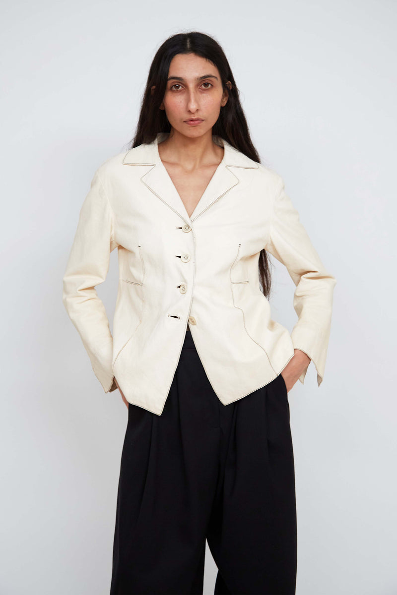 Jil Sander leather blazer