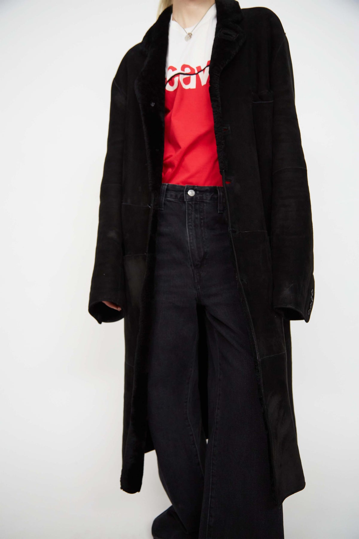 Gianni Versace shearling coat