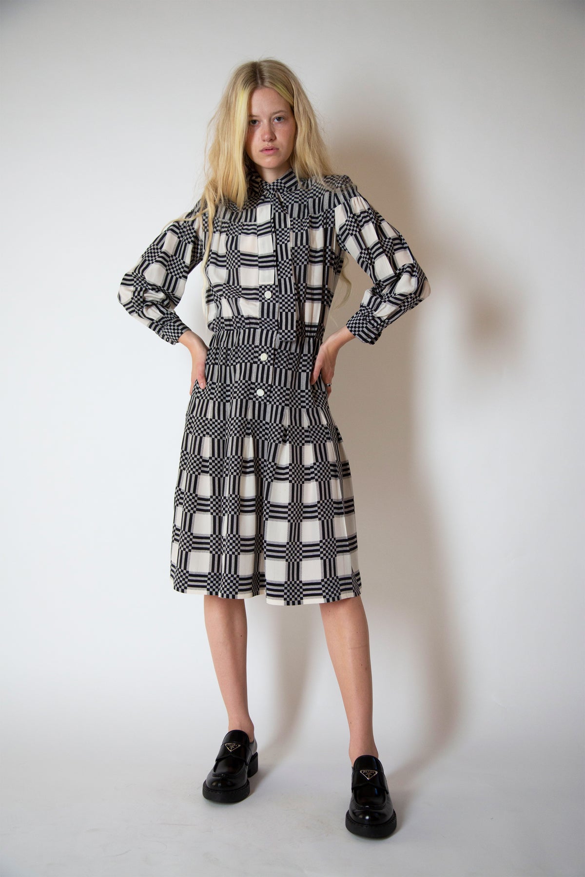 Vintage Celine checkered dress