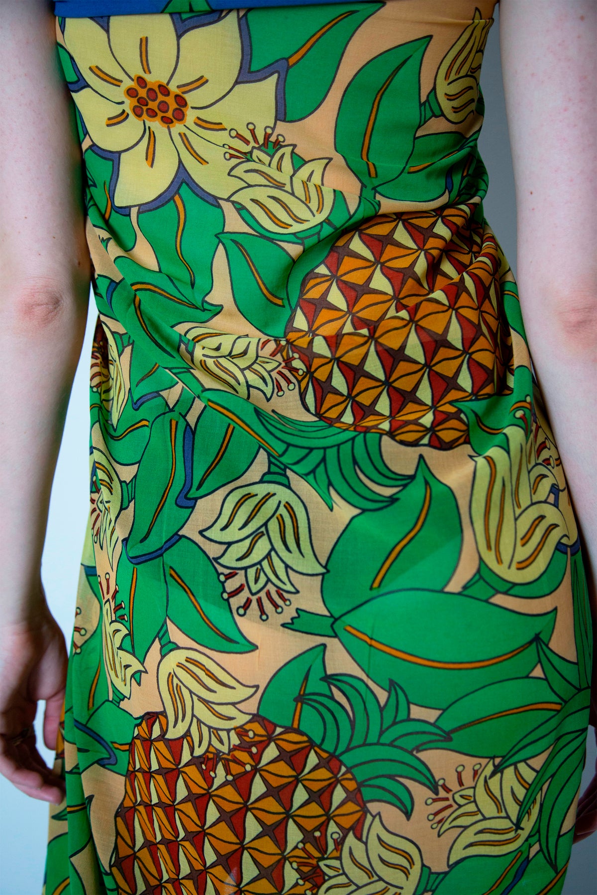 Hermes pineapple printed pareo